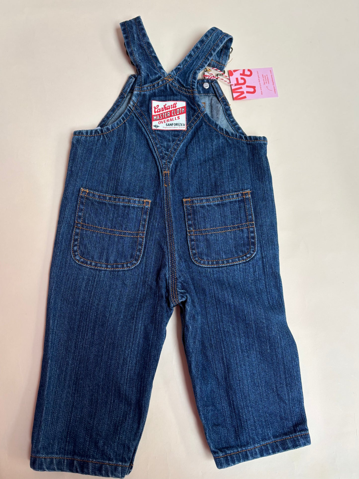 jeanssalopette Carhartt (9 mnd)