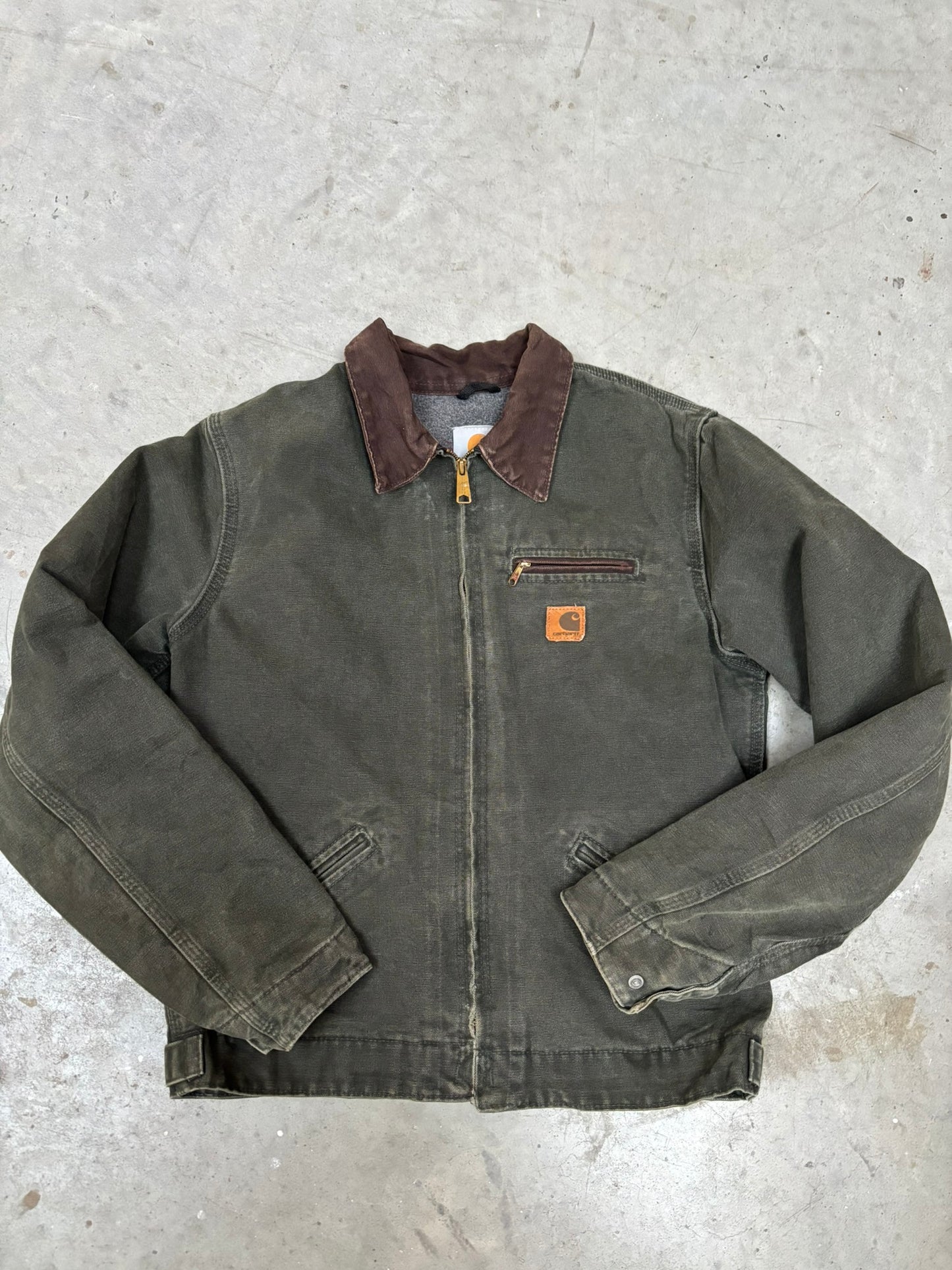 kaki detroit jacket carhartt (14 jaar- XS)