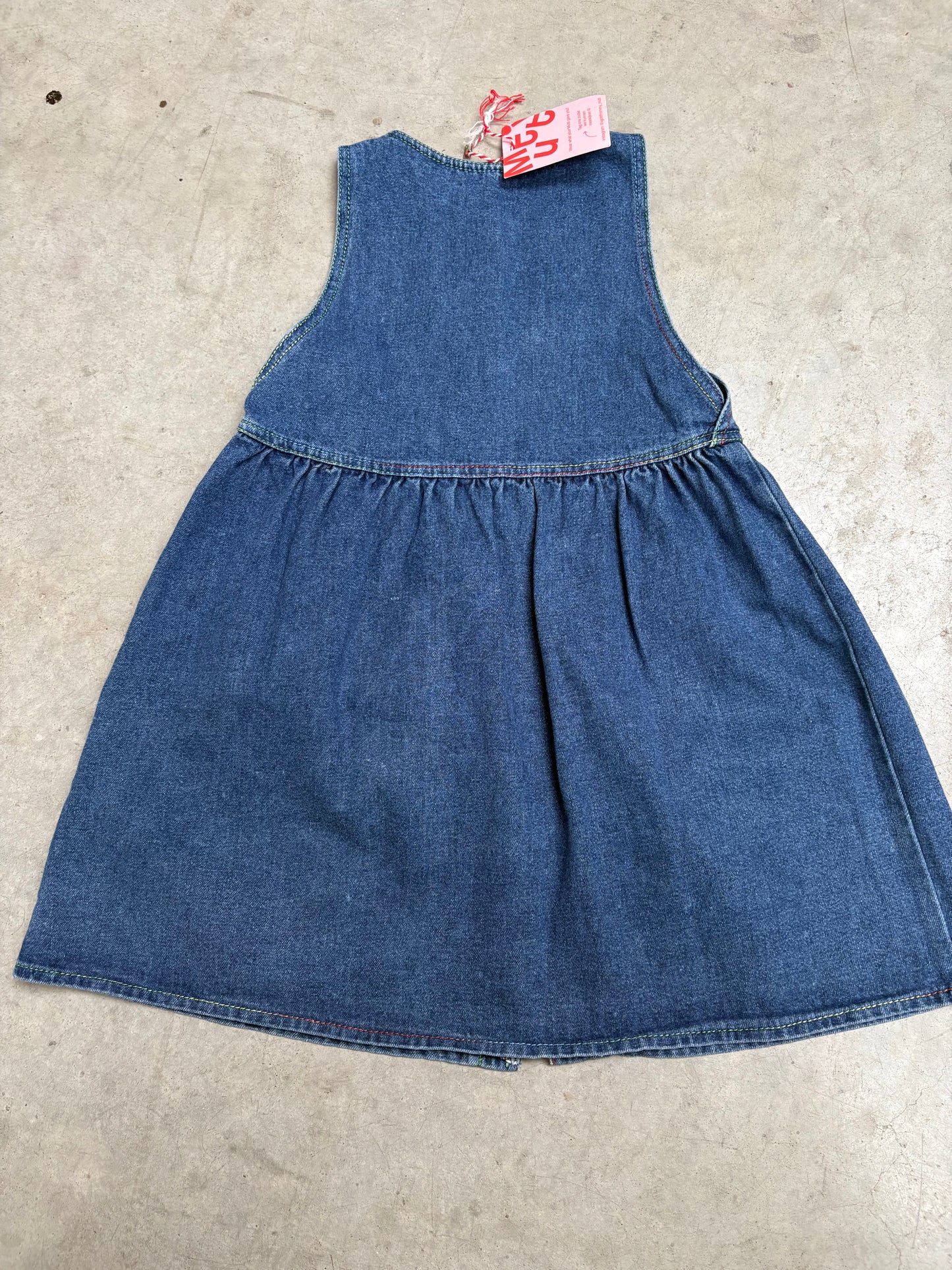 Jeansjurk beertjes (4/5 jaar)