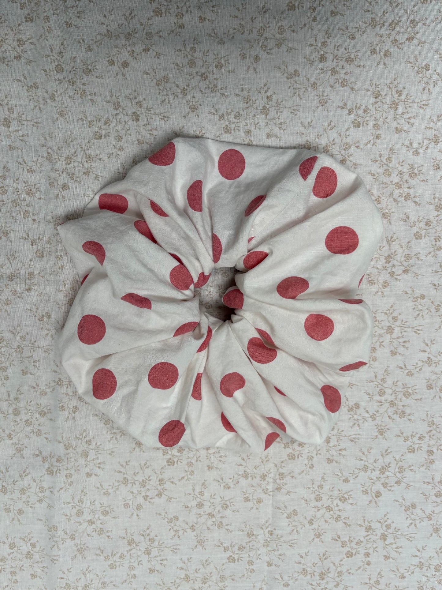 XL scrunchie polka dots