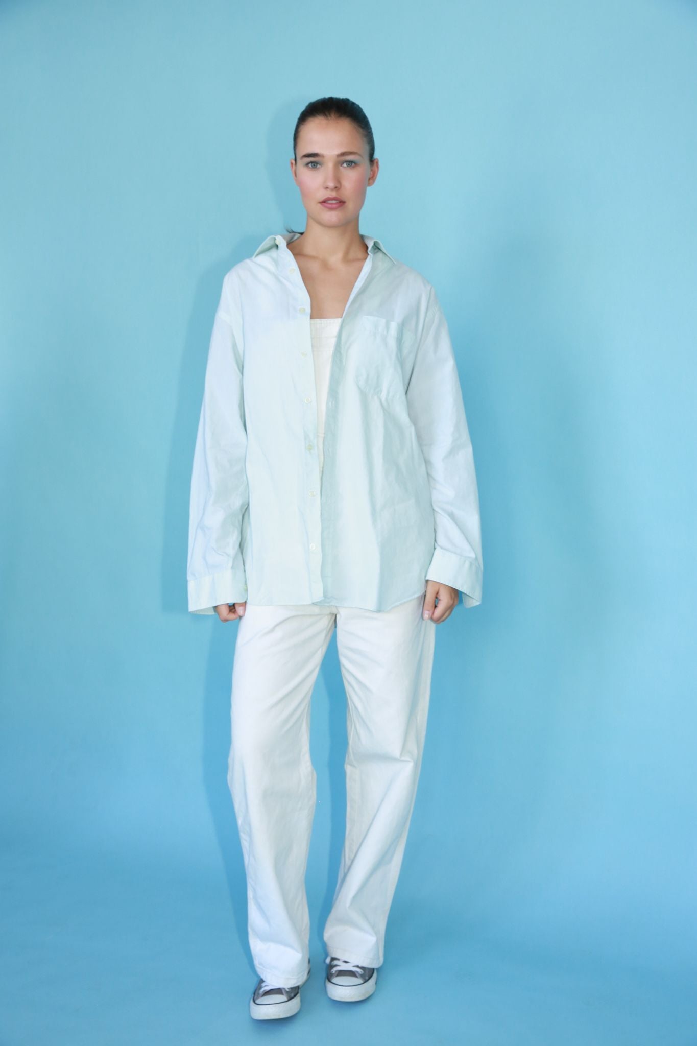 mintgroen hemd (S-L)