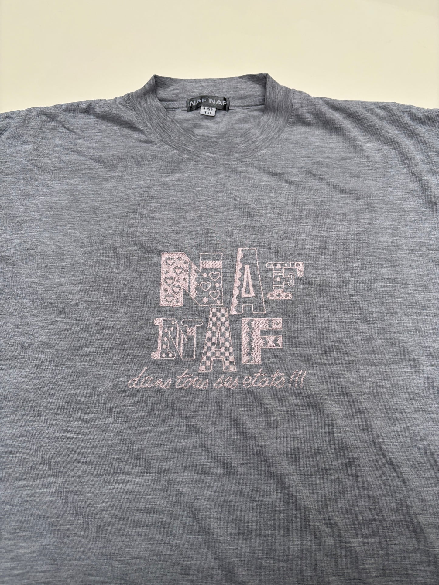 NAF NAF T grijs (M/L)