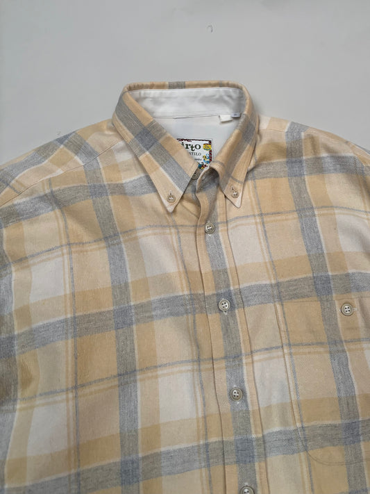 grijs/geel/beige hemd (S/M)