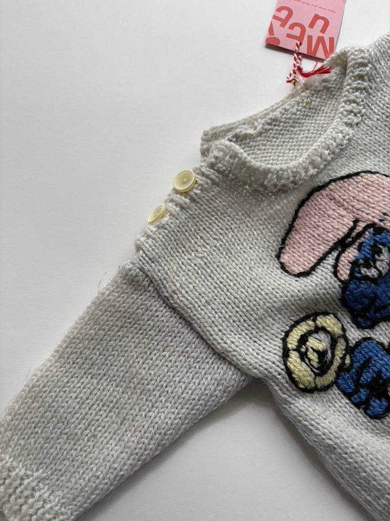 baby knit babty smurf (maat 62)