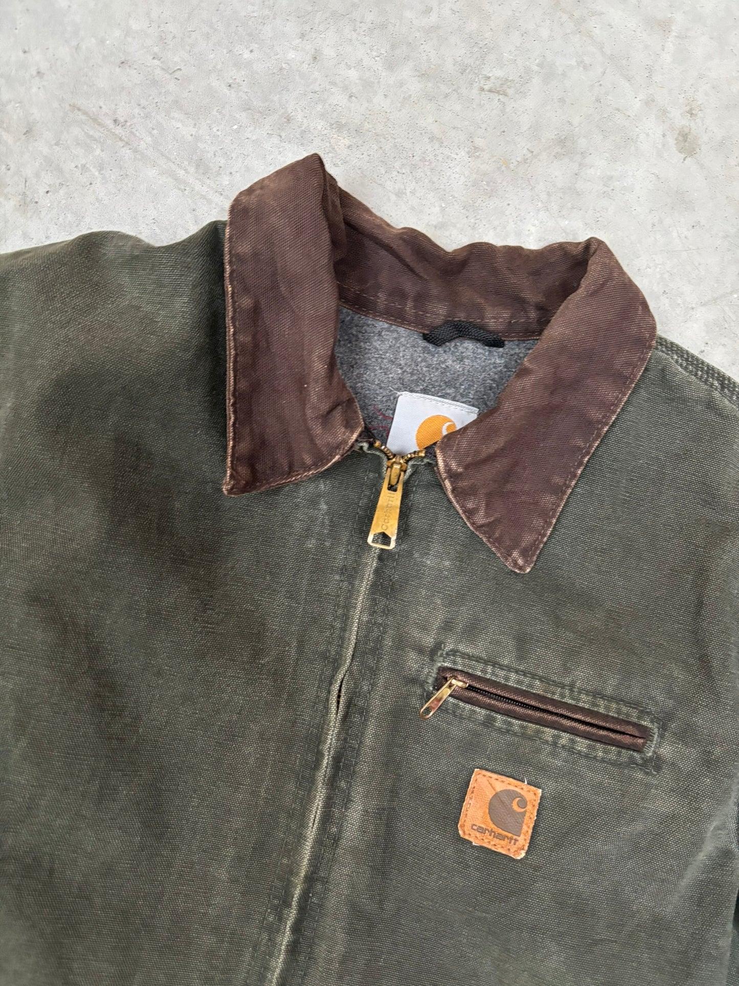 kaki detroit jacket carhartt (14 jaar- XS)