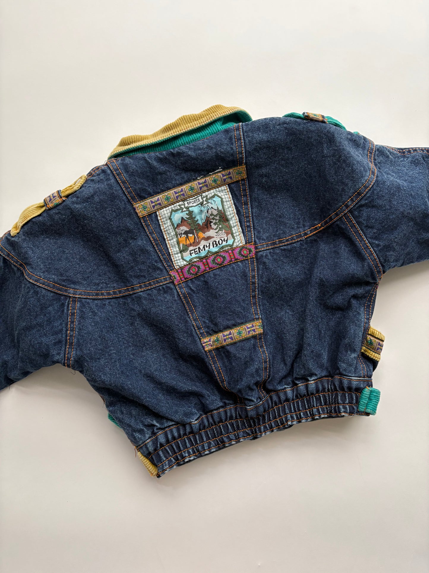 warme jeansjas (maat 104)