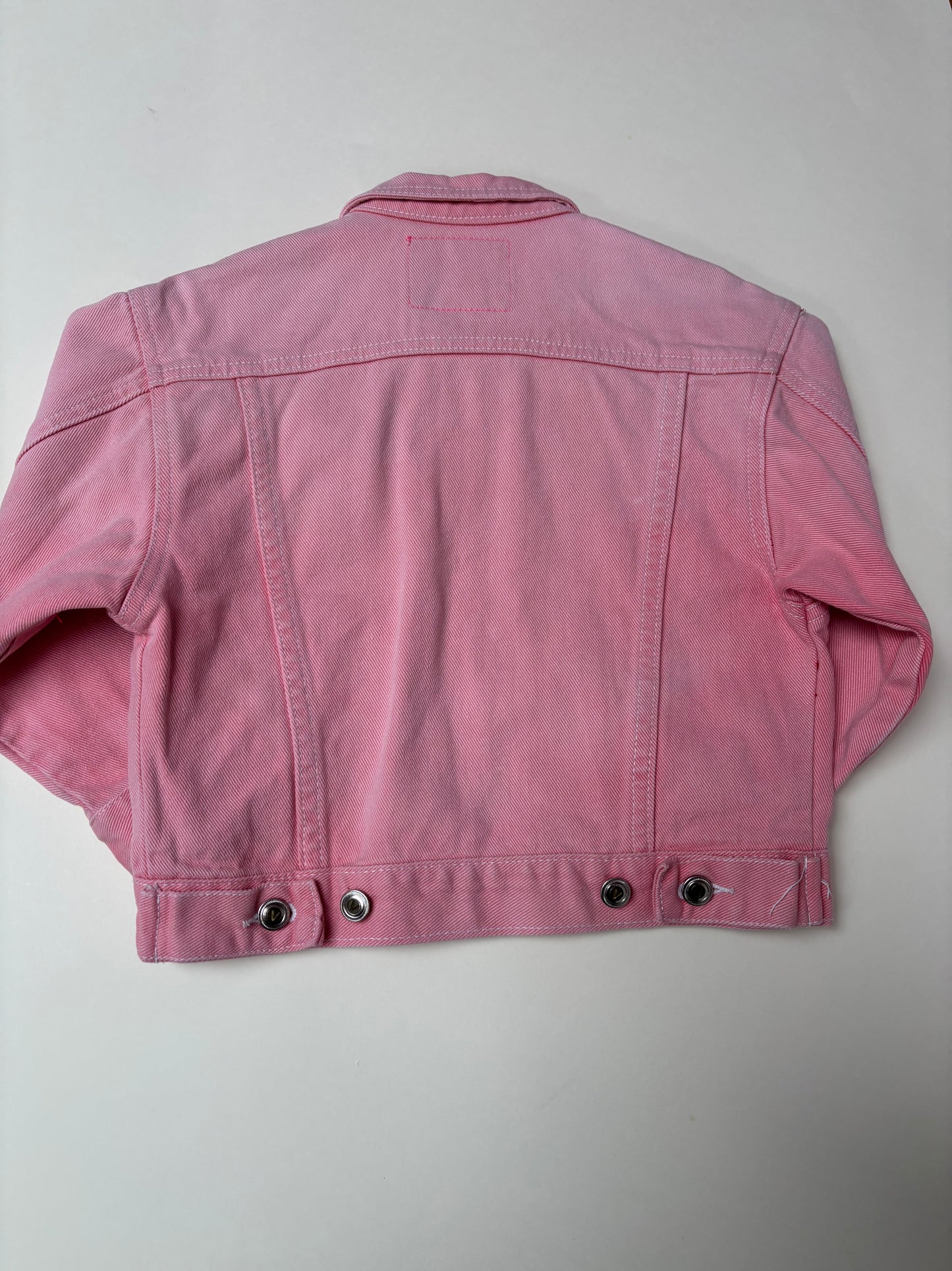 Roze jeansjas (4 jaar)