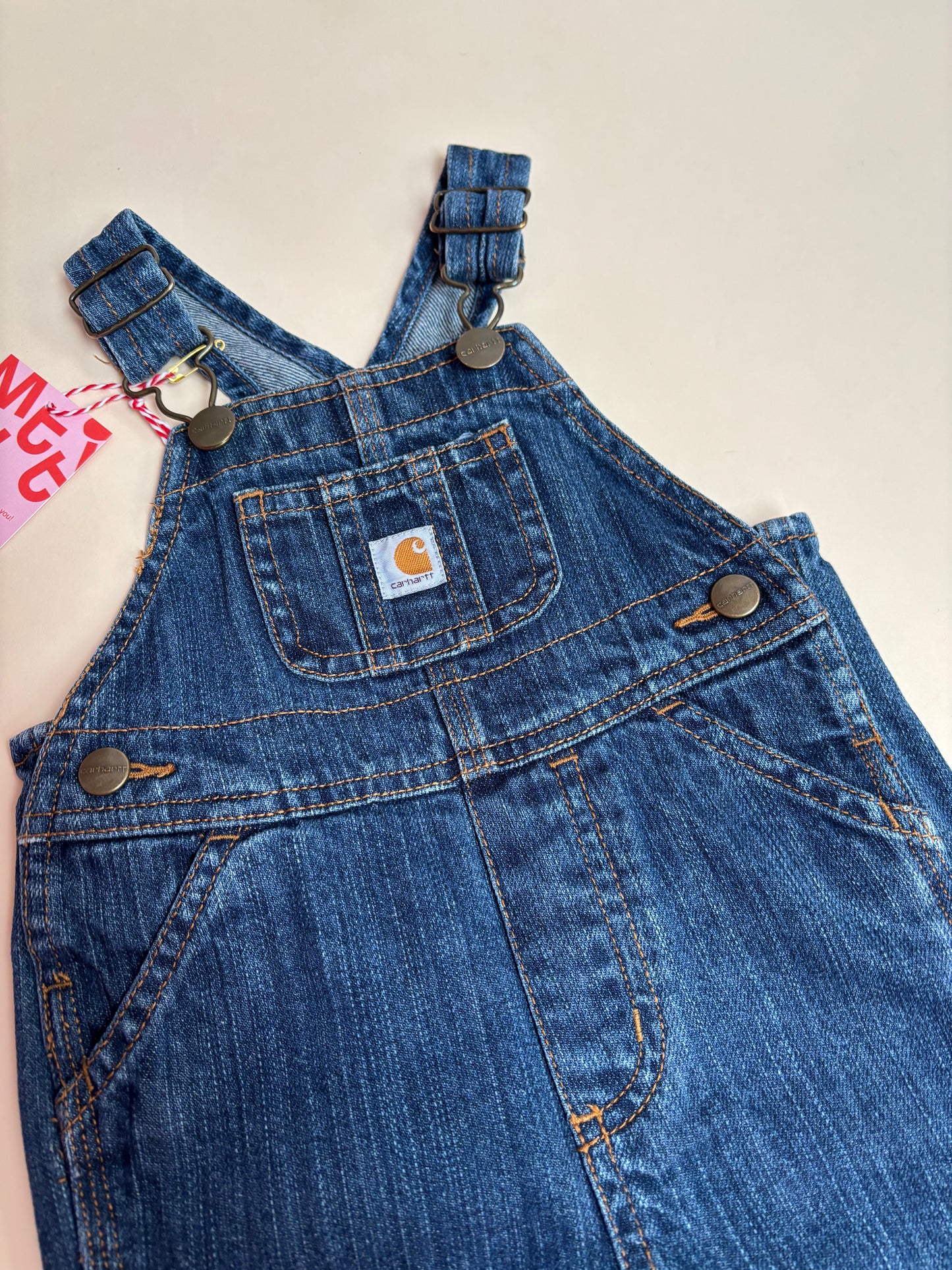 jeanssalopette Carhartt (9 mnd)