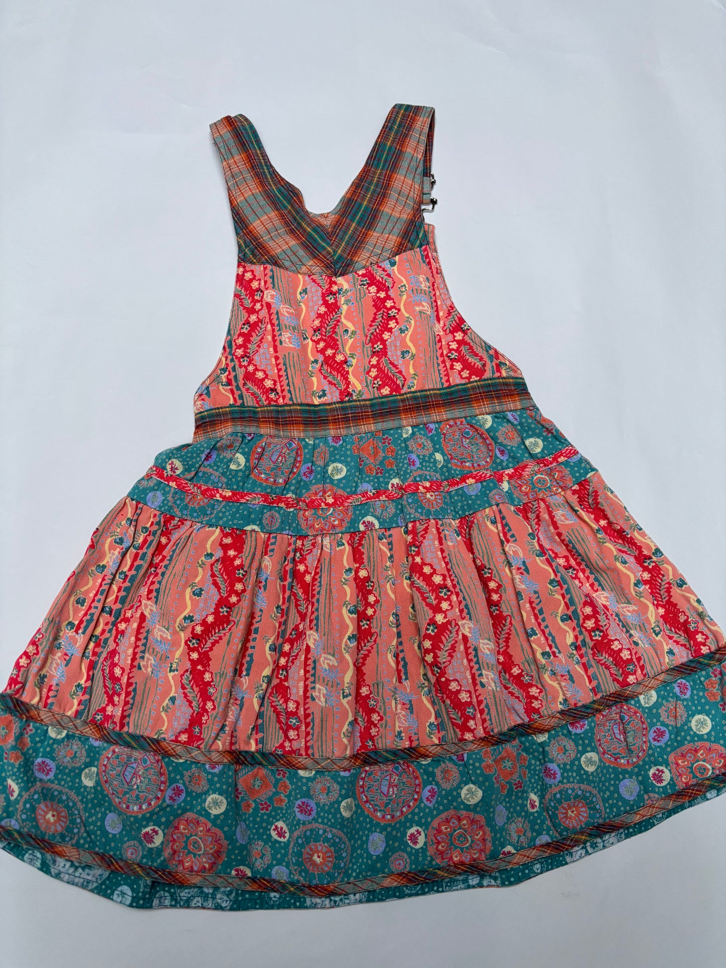 salopettejurk print (6/7 jaar)