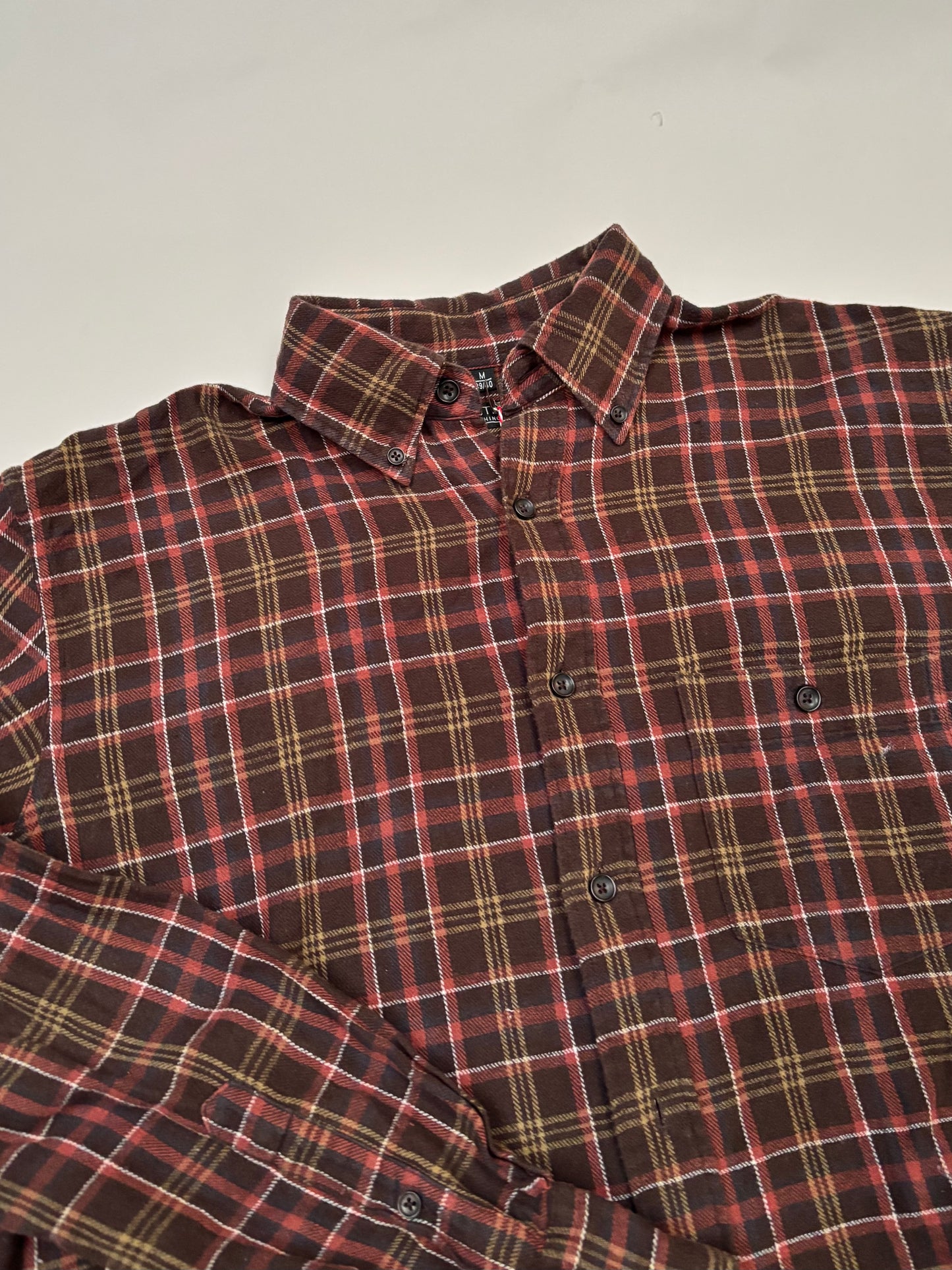 bruin/rood/geel hemd (L)