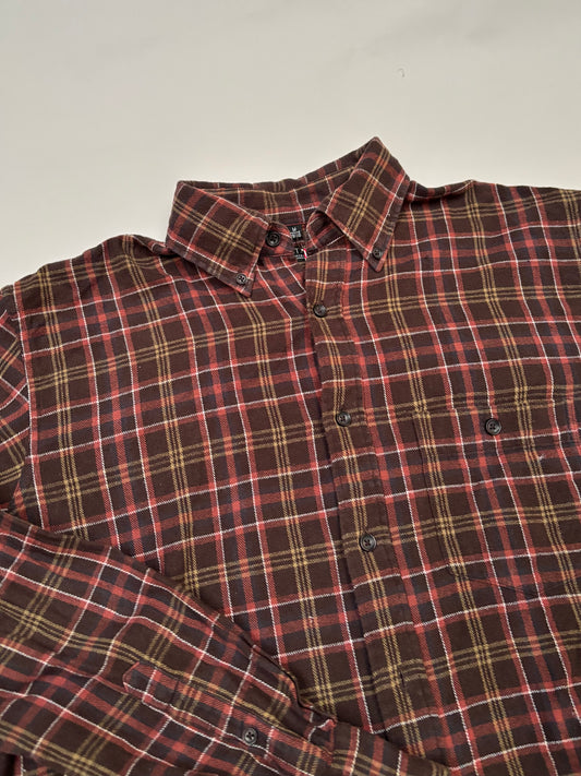 bruin/rood/geel hemd (L)