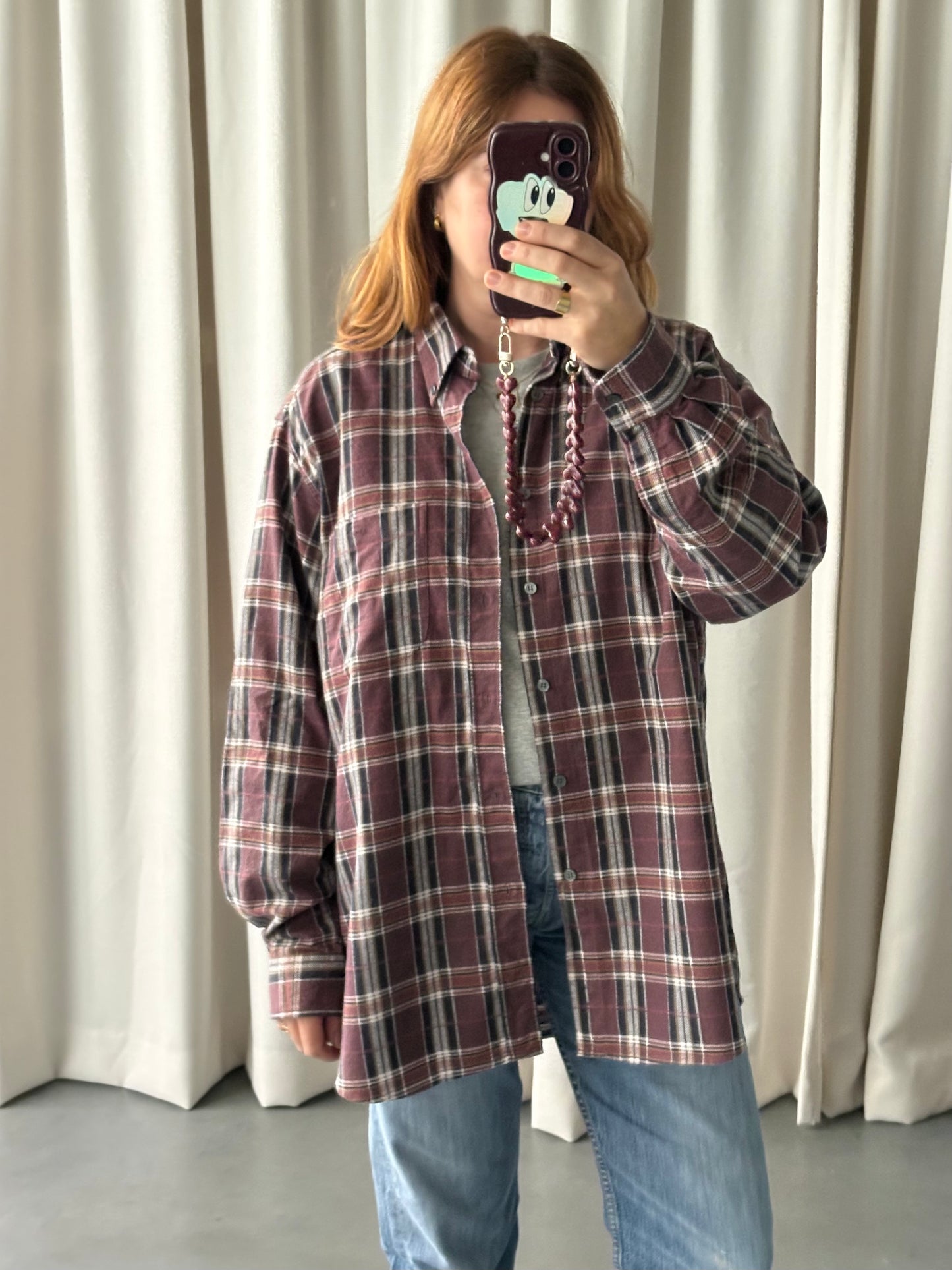 flanellen hemd met ruiten (M/L)