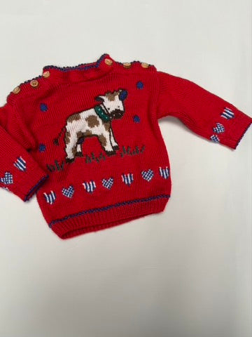 baby knit koe (6 mnd)