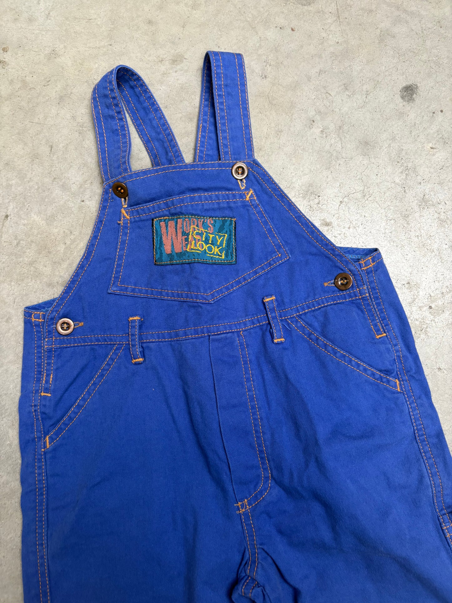 Kobaltblauwe salopette (2 jaar)