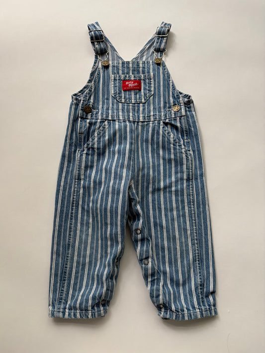 gestreepte Oshkosh salopette (18 mnd)