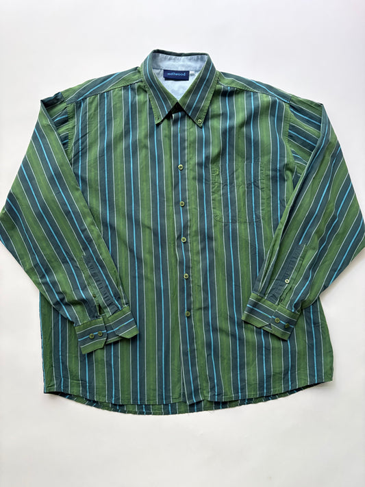groen gestreept hemd (M-XL)