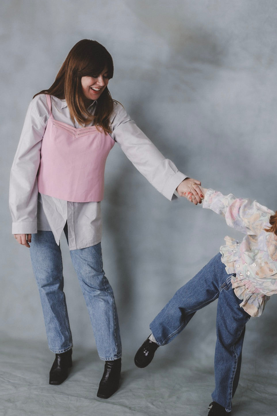 roze top/bustier (L/XL)