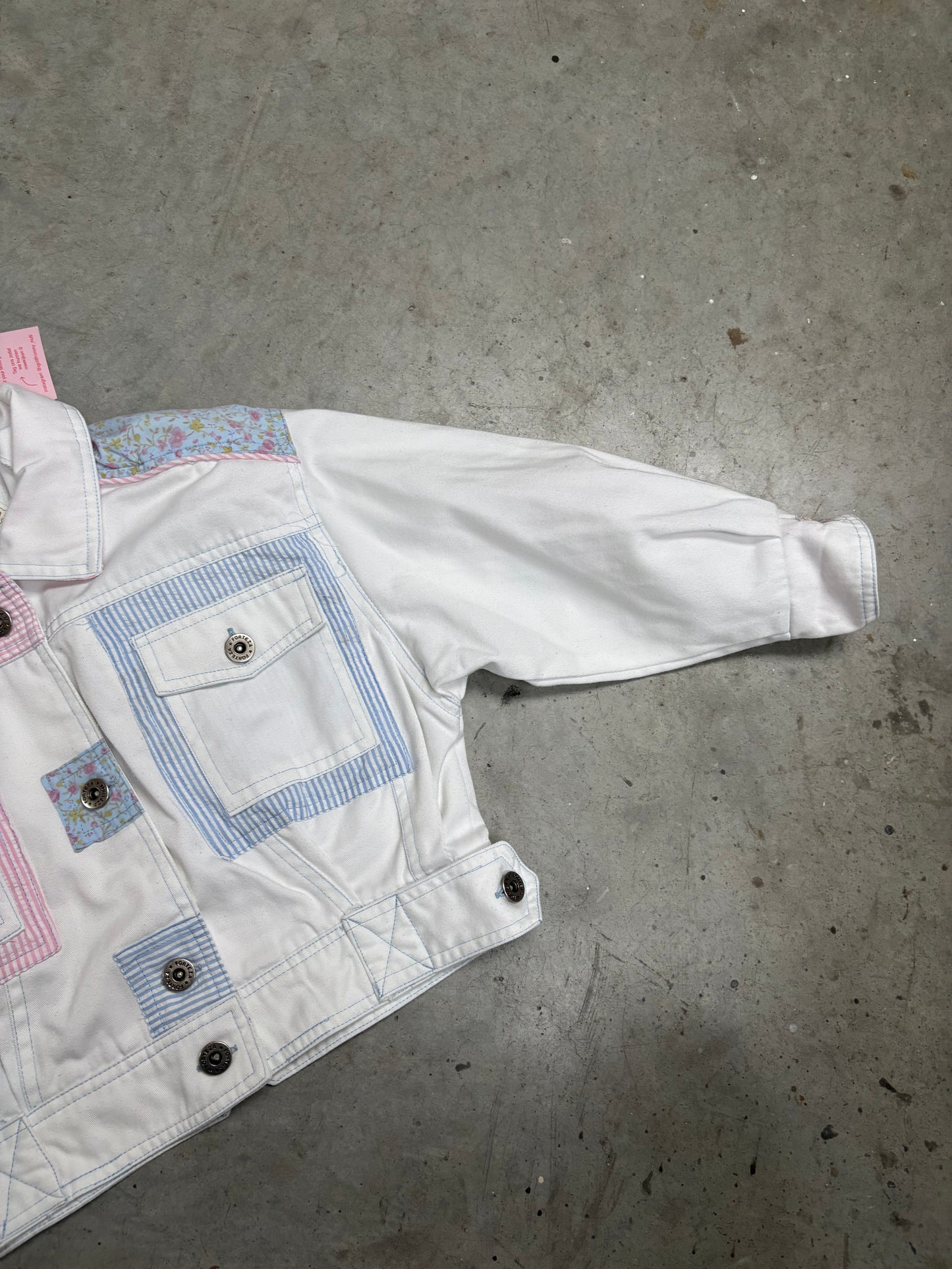 jeansjas wit (5 jaar)