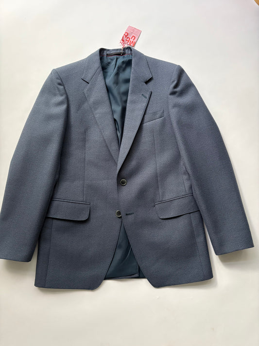 blauwe wollen blazer (S/M)