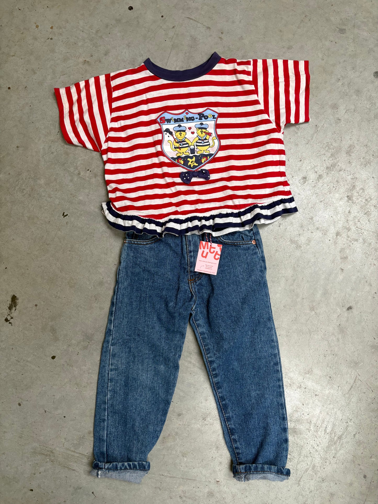 gestreepte top (6/8 jaar)