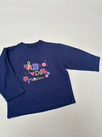 sweater met letters (3/4 jaar)