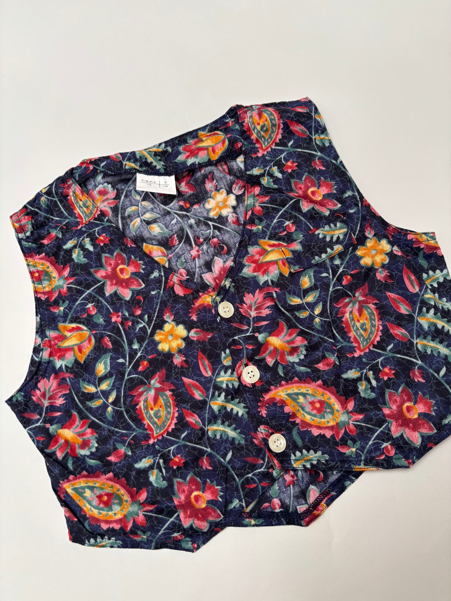 gilet print (7/8 jaar)