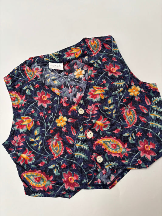 gilet print (7/8 jaar)