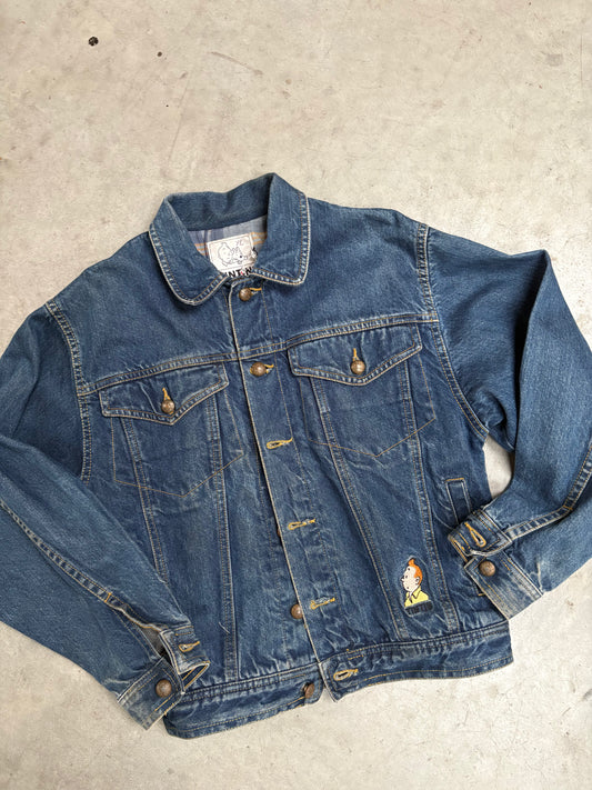 jeansjas Kuifje/Tintin (8/10 jaar)