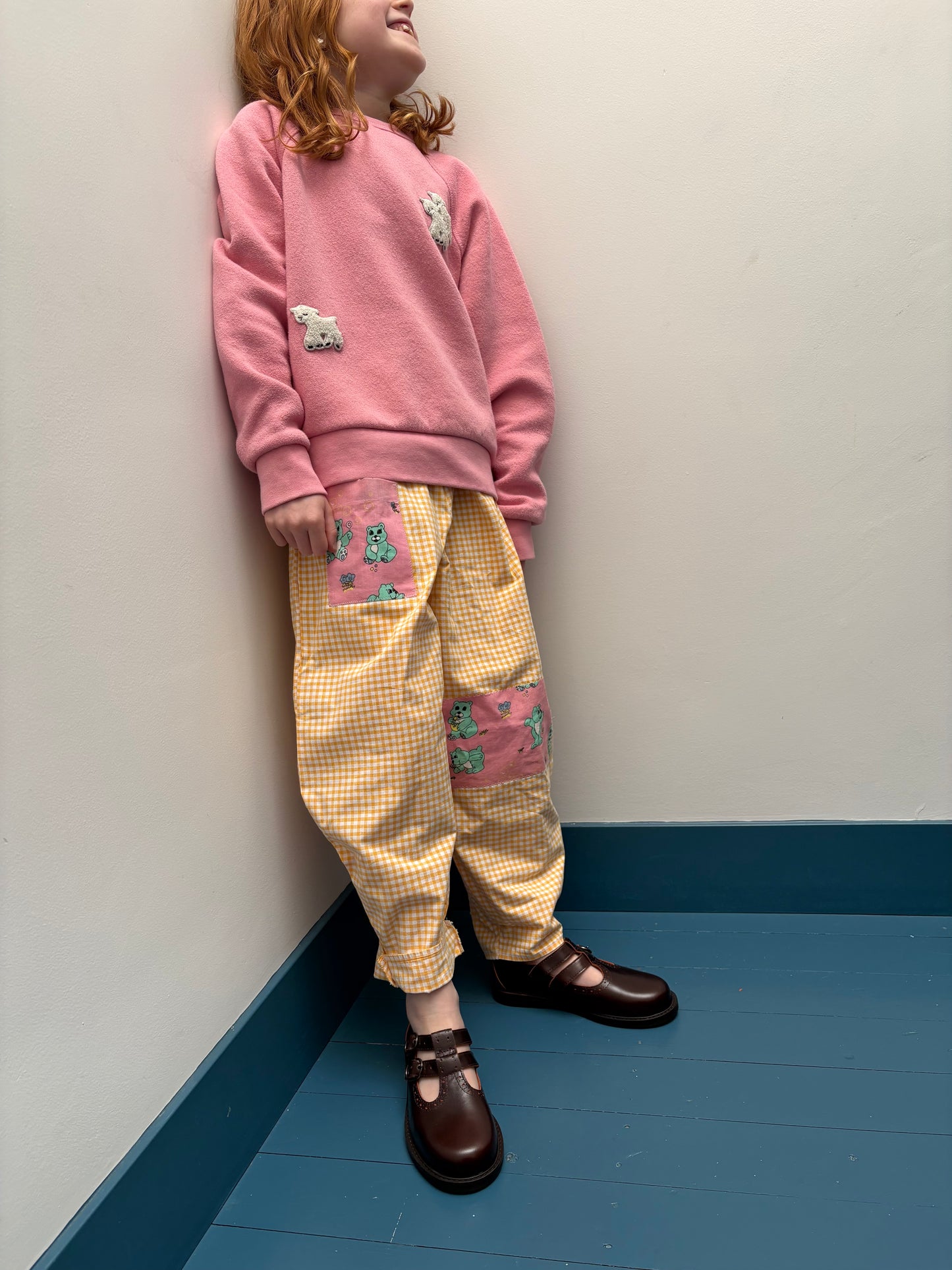 baggy broek (handmade by MUTTI) (8 jaar)