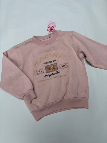 zachtroze sweater (8 jaar)