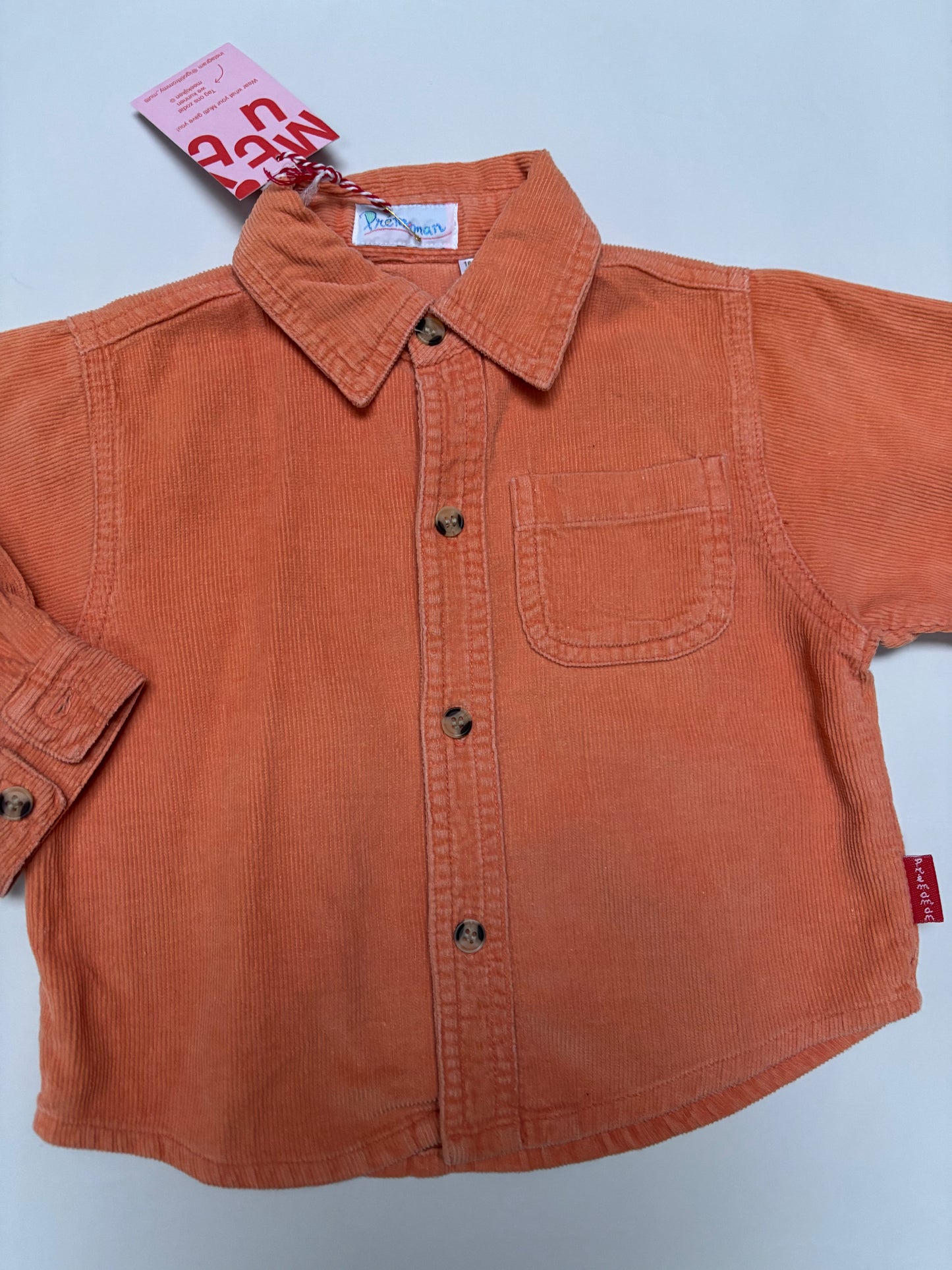 hemd velours (18 mnd)