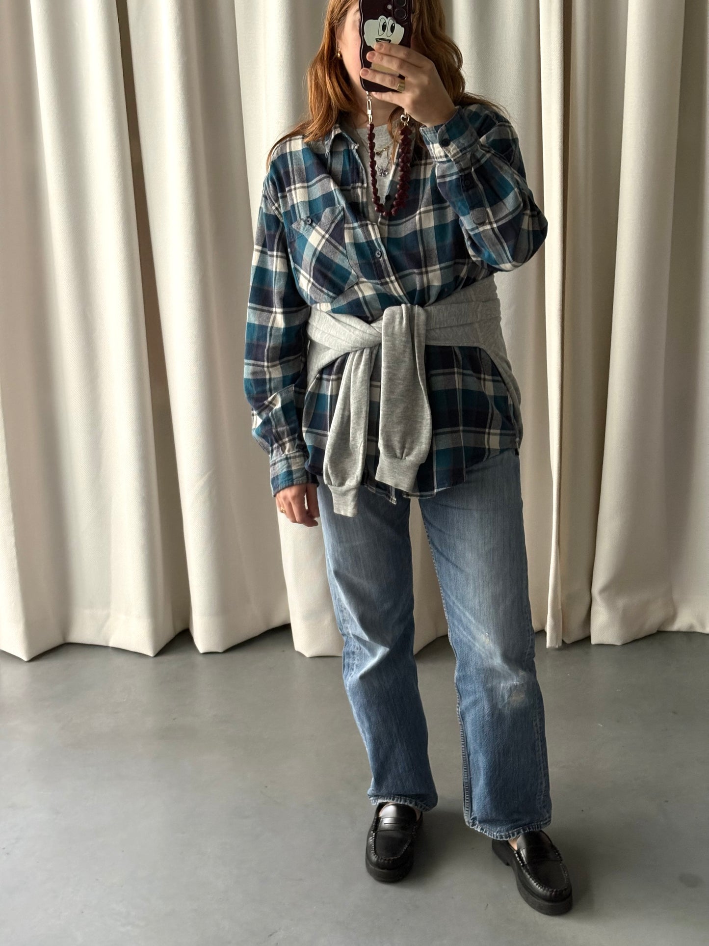 flanellen hemd met ruiten (M/L)