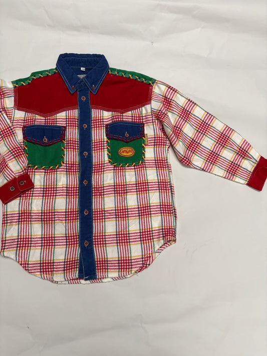 patchwork hemd (8/10 jaar)