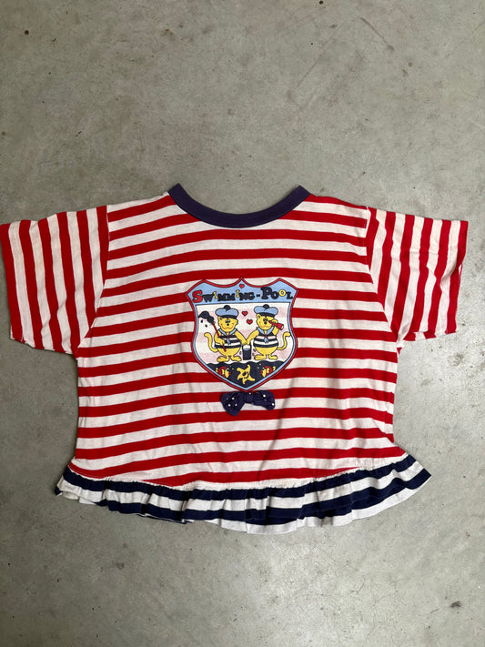 gestreepte top (6/8 jaar)