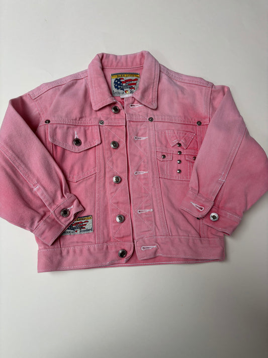 Roze jeansjas (4 jaar)
