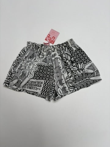 korte short met print (7/8 jaar)