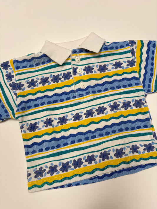 baby polo met print (3/6 mnd)
