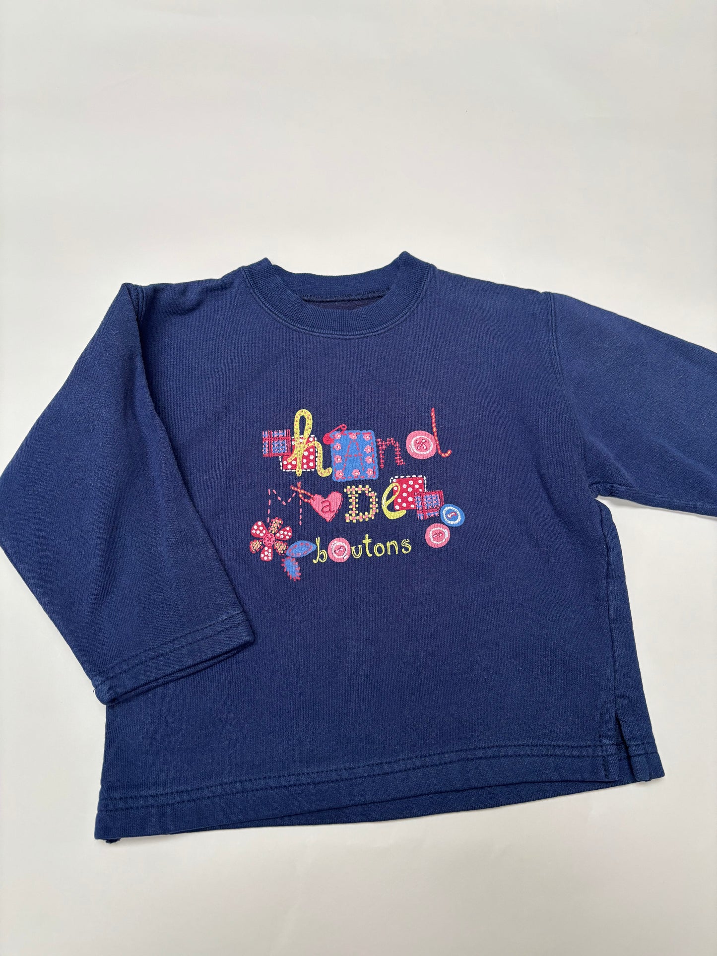 sweater met letters (3/4 jaar)