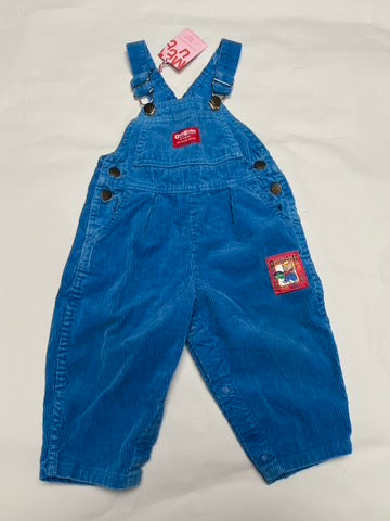 petrolblauwe Oshkosh salopette (18/24 mnd)