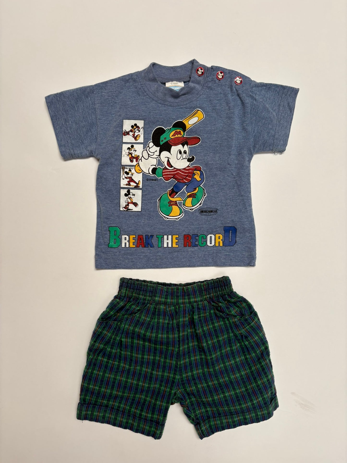 short met ruitjes (12 mnd)