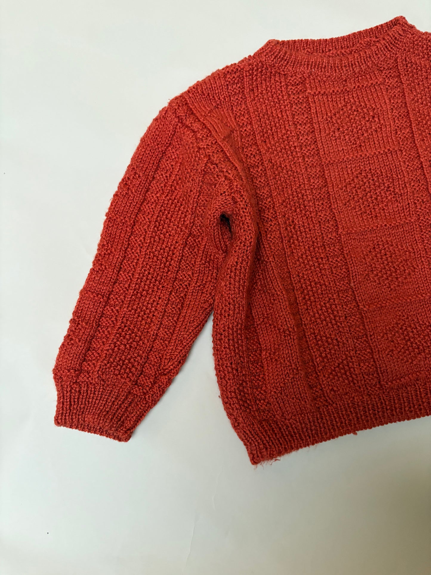 roestkleurige knit (3/4 jaar)