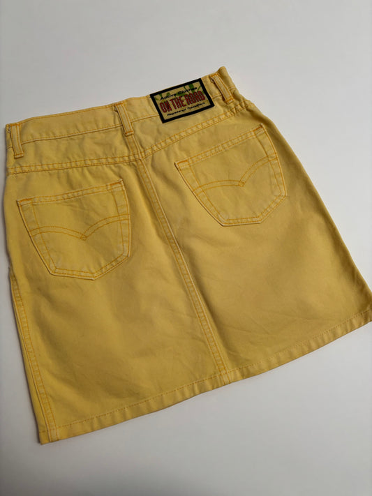 gele jeansrok (10/12 jaar)