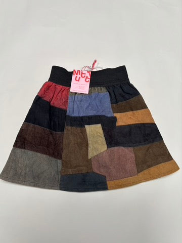 lederen patchwork rok (4/5 jaar)