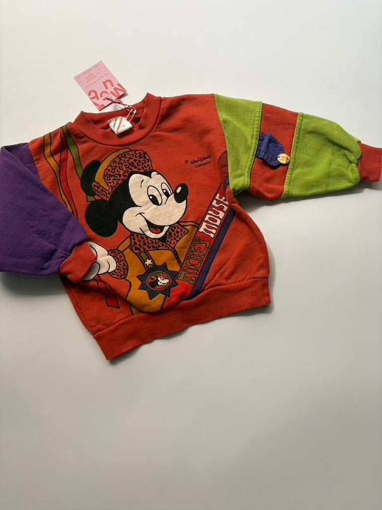Mickey sweater colorblock (maat 86)