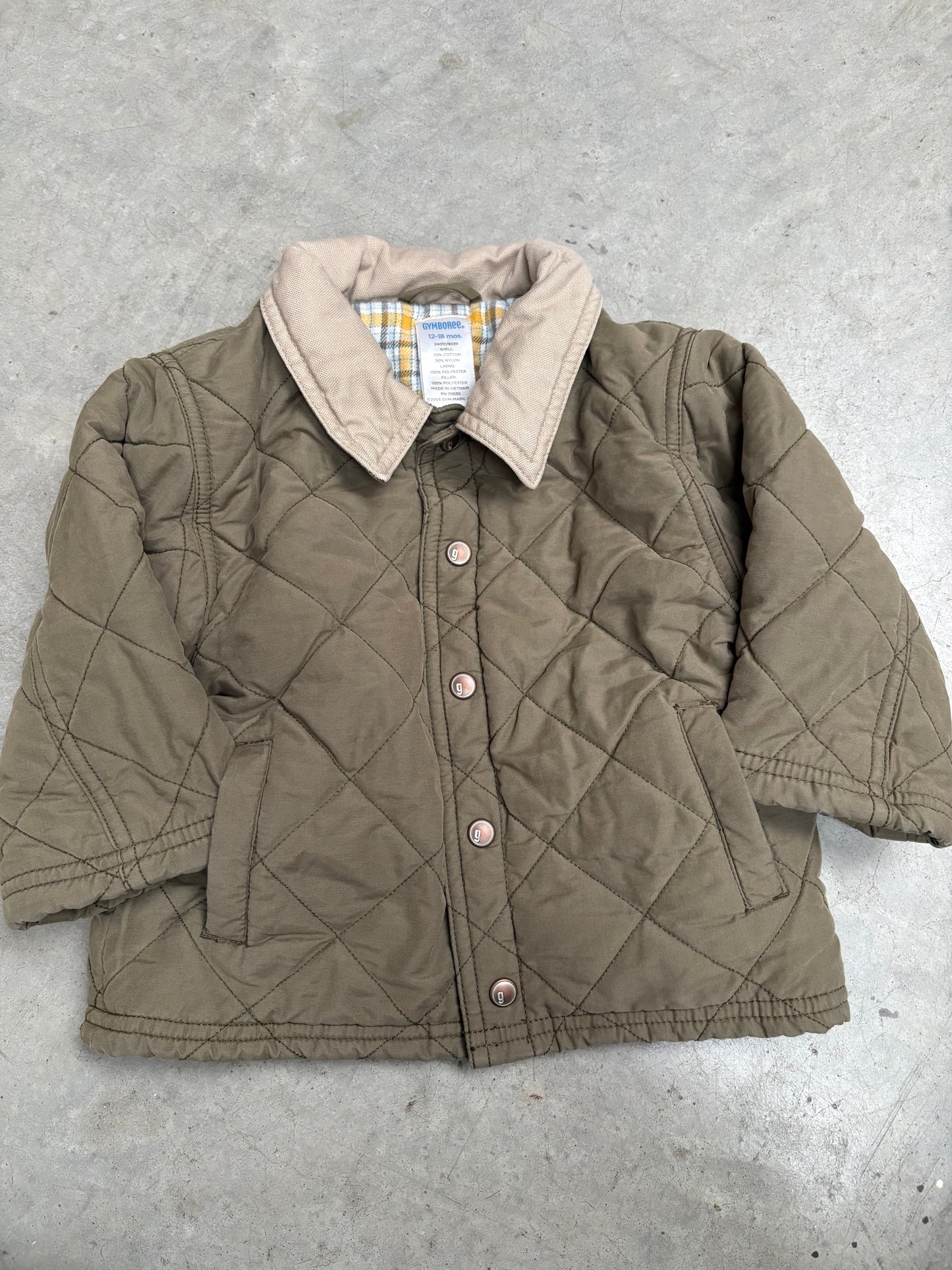 Gewatteerd jasje baby (12 mnd)