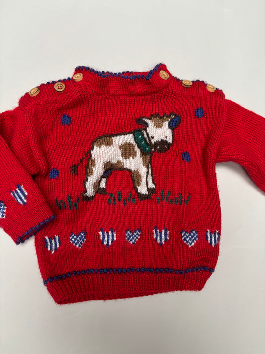 baby knit koe (6 mnd)