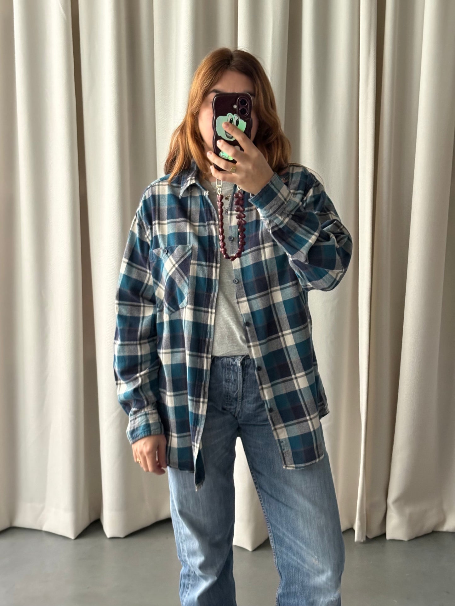 flanellen hemd met ruiten (M/L)