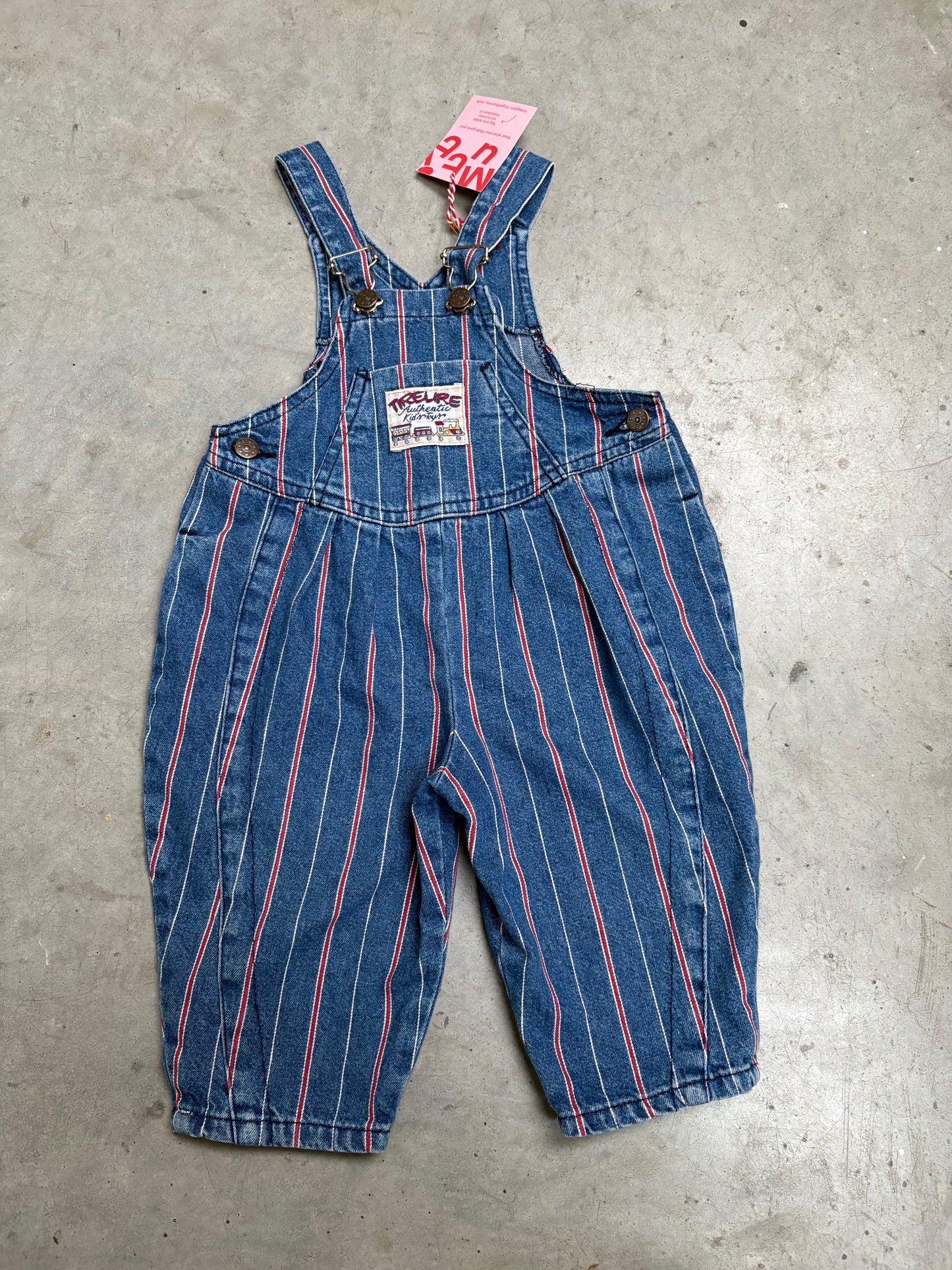 jeanssalopet strepen (6 mnd)