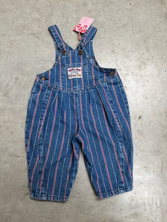 jeanssalopet strepen (6 mnd)