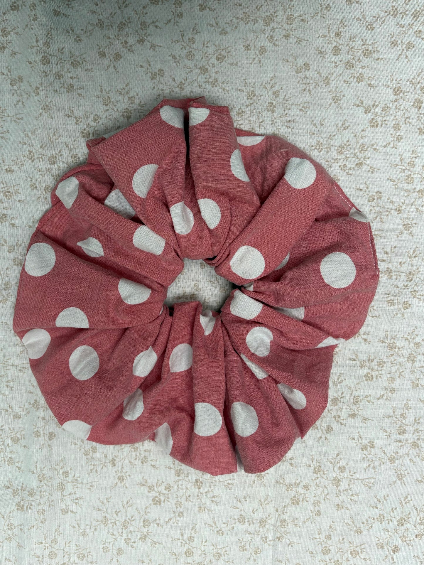 XL scrunchie polka dots